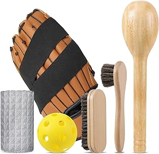 Baseball Glove Break-in kit, One Piece Structure Baseball & Softball Glove Mallet, Glove Wrap Band, Practice Ball, Baseball Mitts Shaping Hammer for Adult Youth Catchers
