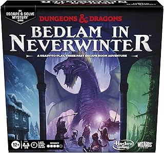 Dungeons & Dragons: Bedlam in Neverwinter Board Game, Escape Room, Cooperative Strategy Games for Ages 12+, 2-6 Players, 3 Acts Approx. 90 Mins Each (Amazon Exclusive)