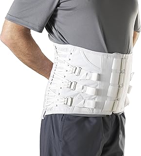 Truform-OTC Lumbosacral Corset, Disc Alignment, Spine Posture, Adjustable Front, Short, Medium (38-40 Inch Hip)
