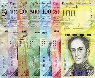 Hobbies and Games Venezuela 7 Note Set Bolivares Banknote World Paper Money Currency Pick p94-100 (Foreign, Currency, Uncirculated Money & Banking)