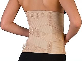Double Pull Lumbo-Sacral Lower Back Support Belt with 6 Stays for Pain Relief, Herniated Disc, Sciatica, Scoliosis. Anti-skid Adjustable Brace for Work and Exercises for Men and Woman. Pain Relief Corset (#5 for Waist Circumference: 39-43 inch (100-110cm))