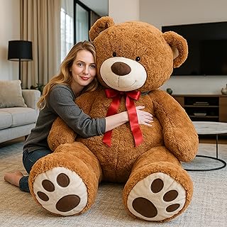 Big Plush 5-Foot Giant Teddy Bear - Soft Plush Toy - Huge Stuffed Animal in Big Box
